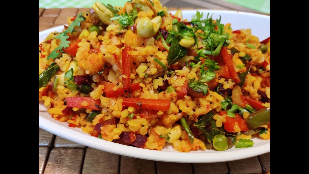 Vegetable Poha | Mix Veg  Poha Recipe | Healthy Breakfast Recipe| Quick snack Recipe
