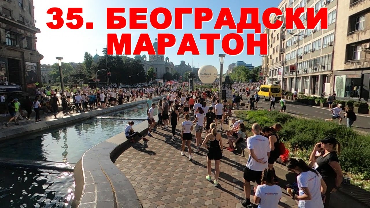 Београд 35. Београдски Маратон 2022 Загревање на Старту #1, данас 15. Мај 2022.