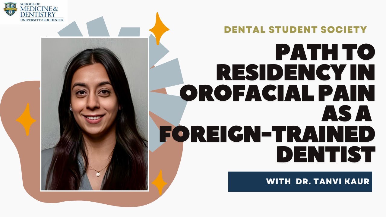 Residency in Orofacial Pain as a Foreign Trained Dentist | University of Rochester