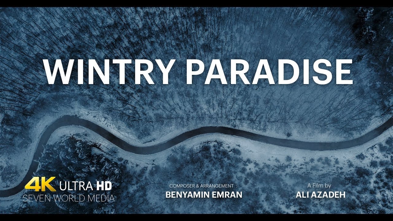 Wintry paradise - 4k video from Iran winter nature