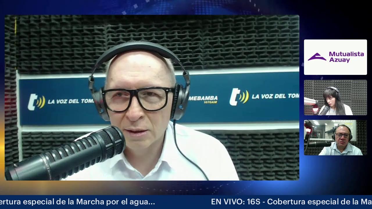 En vivo. Marcha Por El Agua en Cuenca. #16S #Quimsacocha