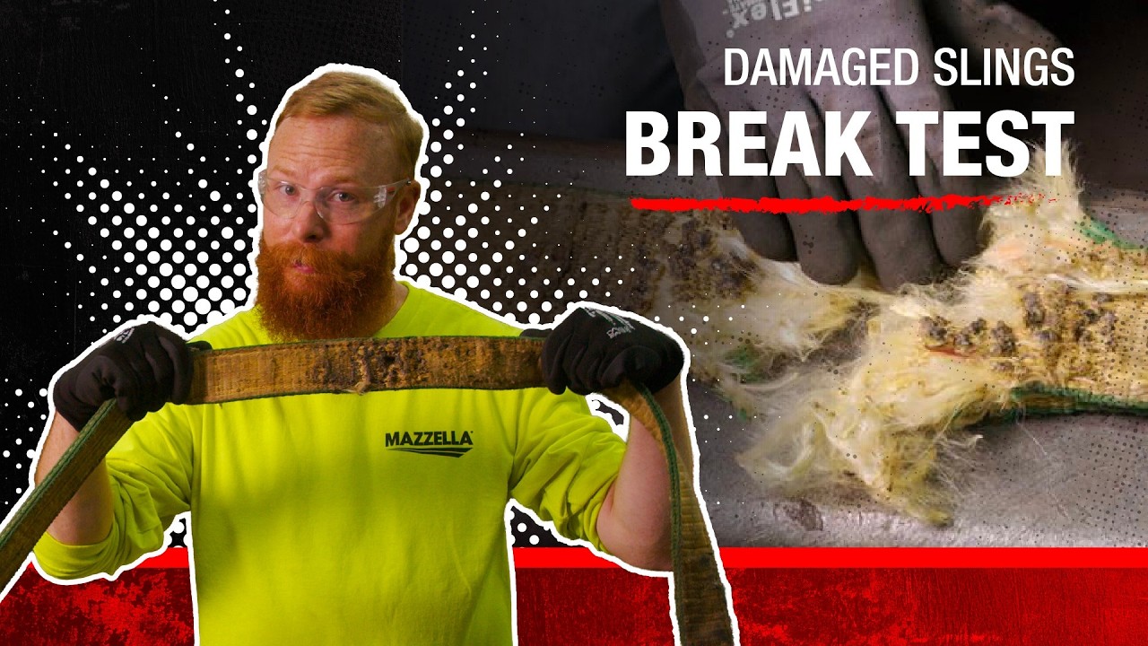 What Happens When You Lift With a Damaged Web Sling? (Break Test)