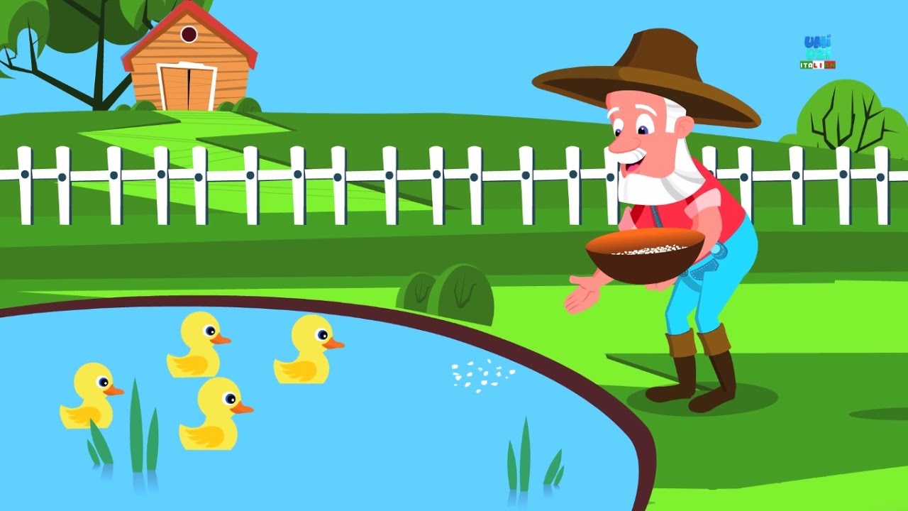 Old MacDonald aveva una fattoria | popolari rime | bambini canzone | Farm Animals | Baby Rhymes