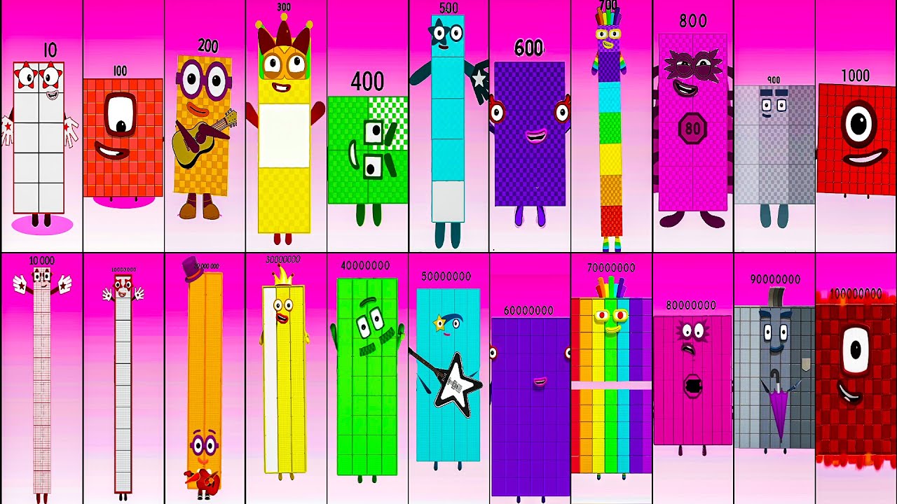 Sprunki OC ALL Numberblocks 10 - 100M | Compilation Incredibox 