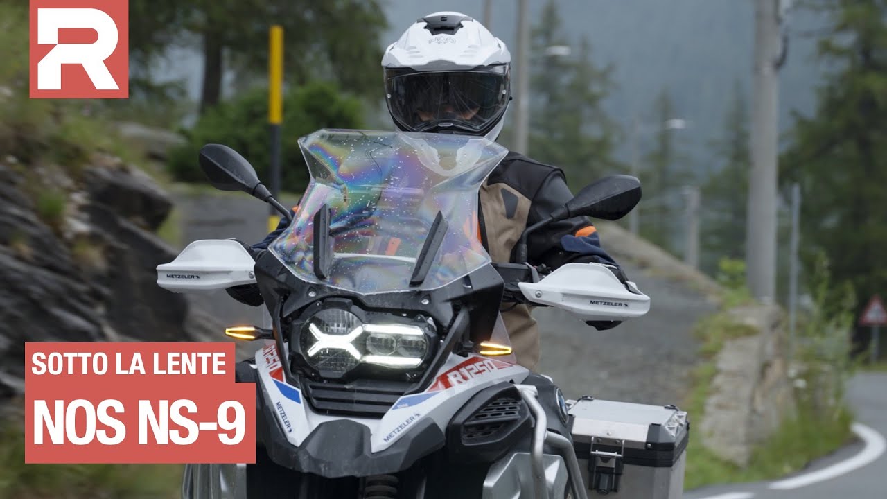NOS NS-9 - sotto la lente -  quanto pesa, quanto costa e recensione del casco adventure italiano