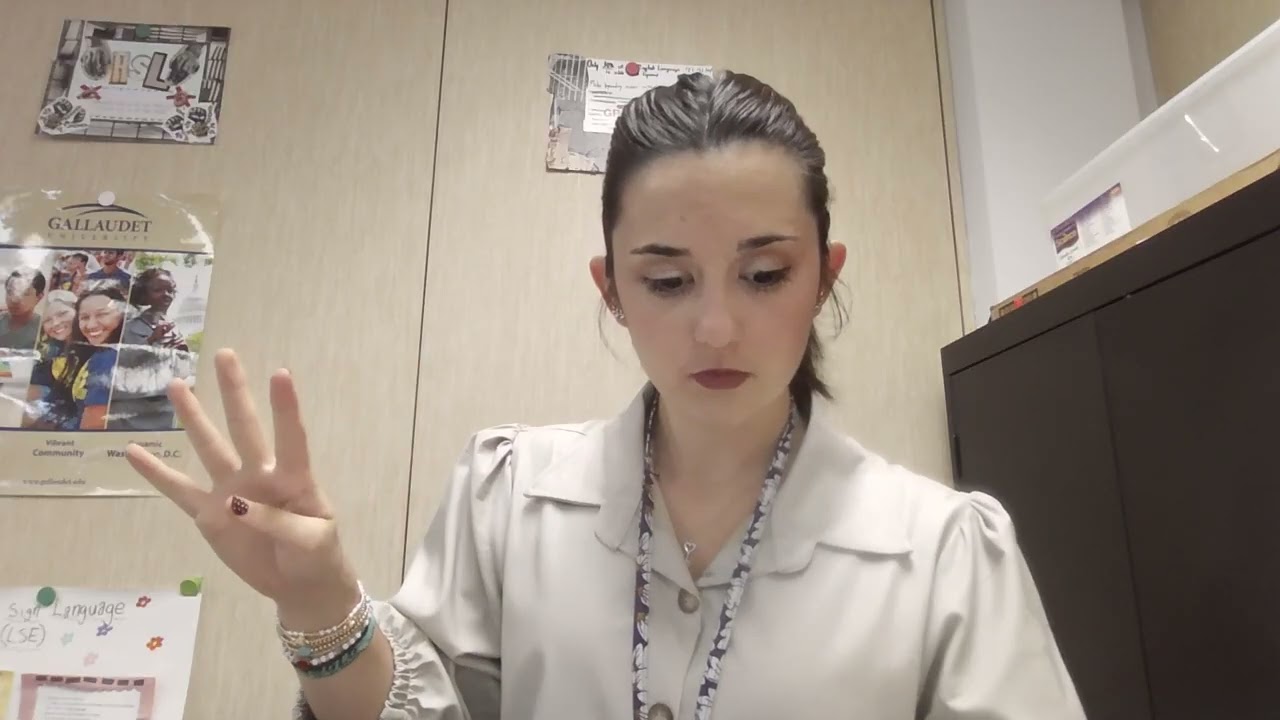 ASL 1 Unit 5 Vocab