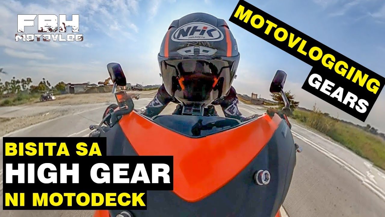 Mga MOTOVLOGGING GEARS ko tuwing byahe | Bisita sa HIGH GEAR shop ni Motodeck