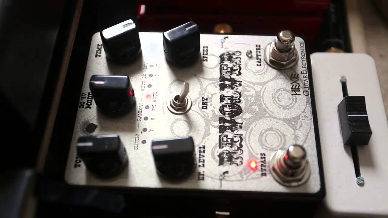 Hexe Revolver II Pedal Demo of all modes, glitch freeze stutter effect /w expression pedal