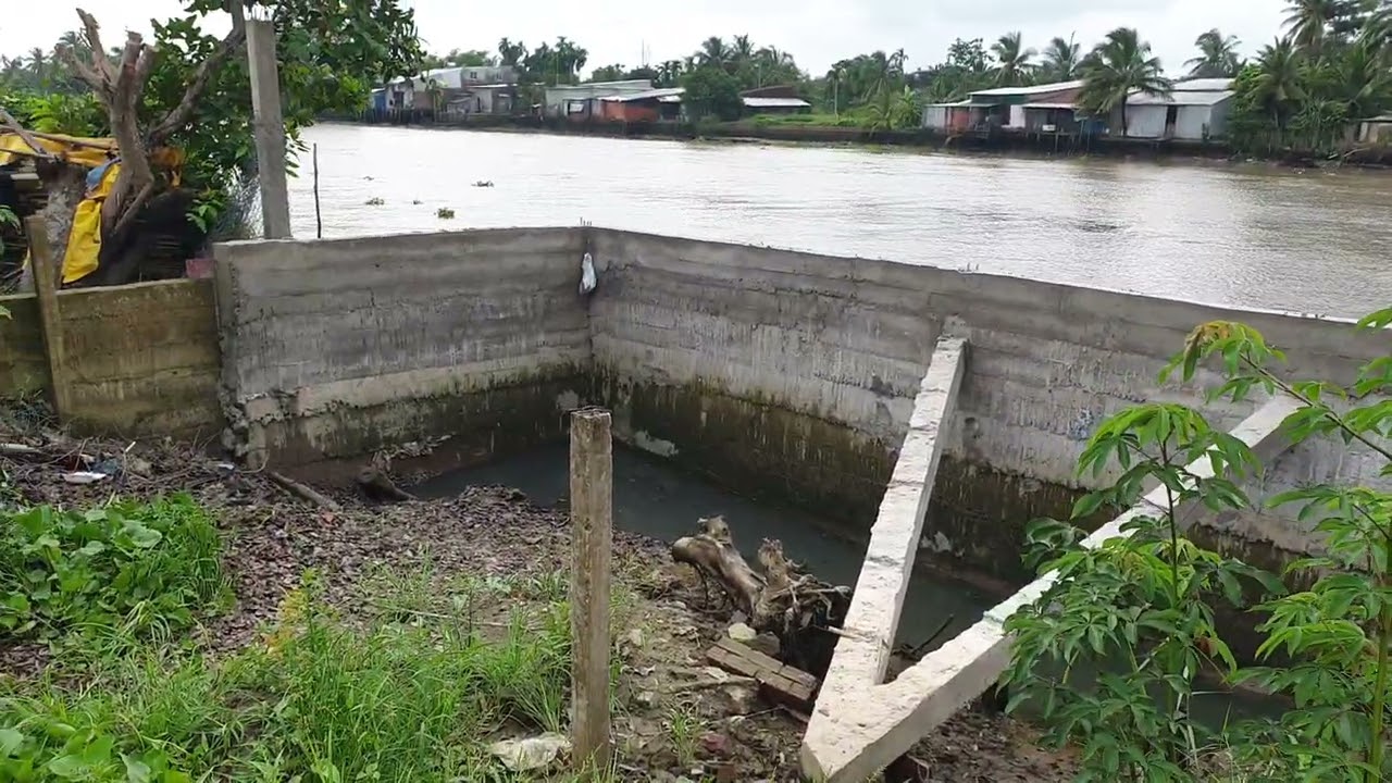 Bờ Kè Bê Tông Cốt Thép Đã Hoàn Thiện