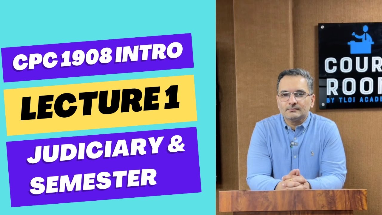 CPC 1908 Lecture 1 | Lecture series | Introduction to Civil Procedure Code | Judiciary Preparation
