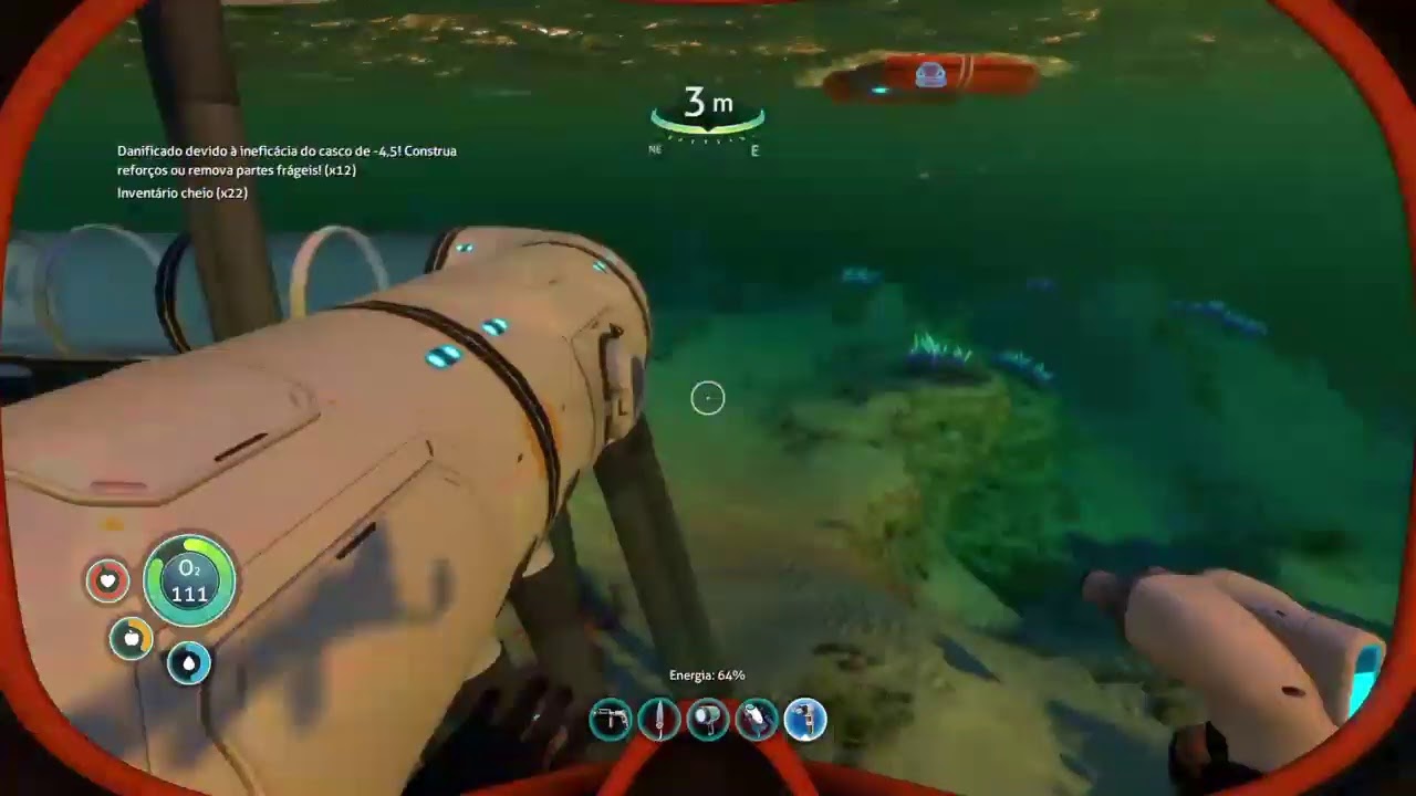 Subnautica 'procurando prata'