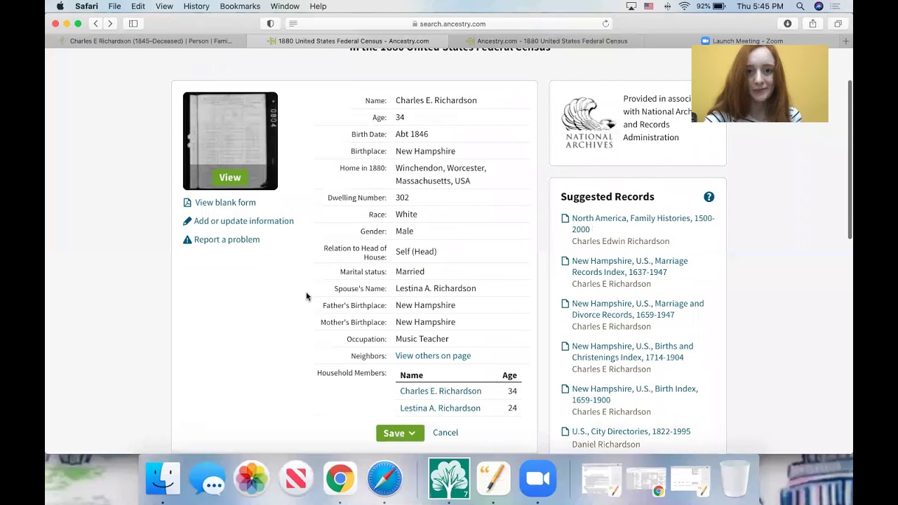 Creating a Census Fact & Citation in RootsMagic