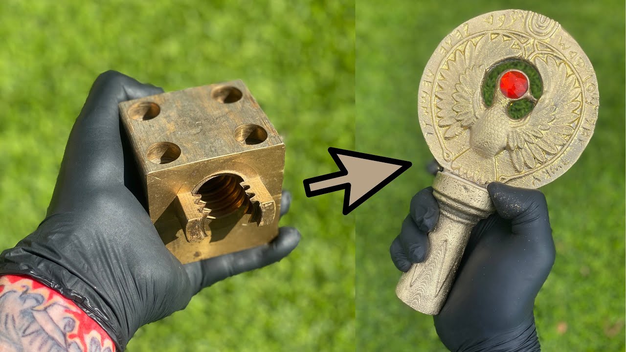 Trash To Treasure - Casting Headpiece to Staff Of Ra - Indiana Jones - ASMR Metal Melting- BigStackD