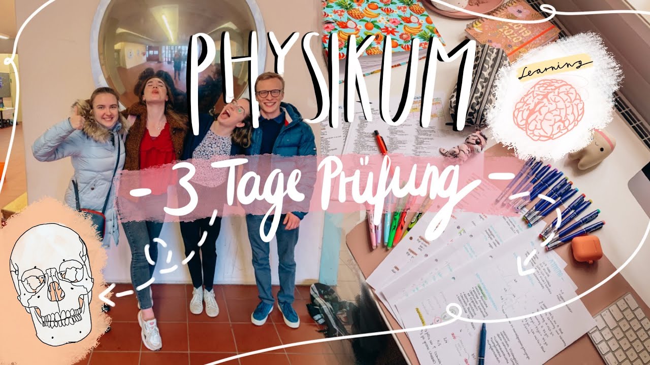 Physikum Vlog - meine erste große Uni Prüfung 🤭