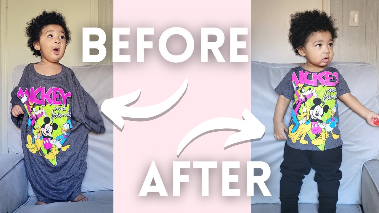 How To Make a Kid's Shirt From an Adult Shirt
