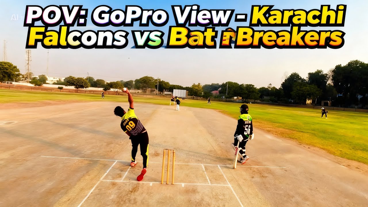POV: GoPro View | Karachi Falcons vs Bat Breakers - Quad Series Civil Aviation Club