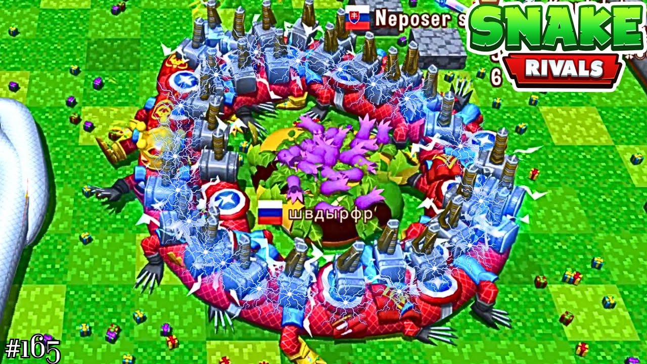 Snake Rivals || ssSUPERHERO SNAKE || GAMEPLAY 128k Points | The BeastGaming840