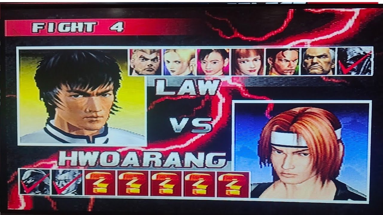 LAW vs HWOARANG 🔥 | TEAM BATTLE | TEKKEN #tekken3 #retrogaming #shorts 