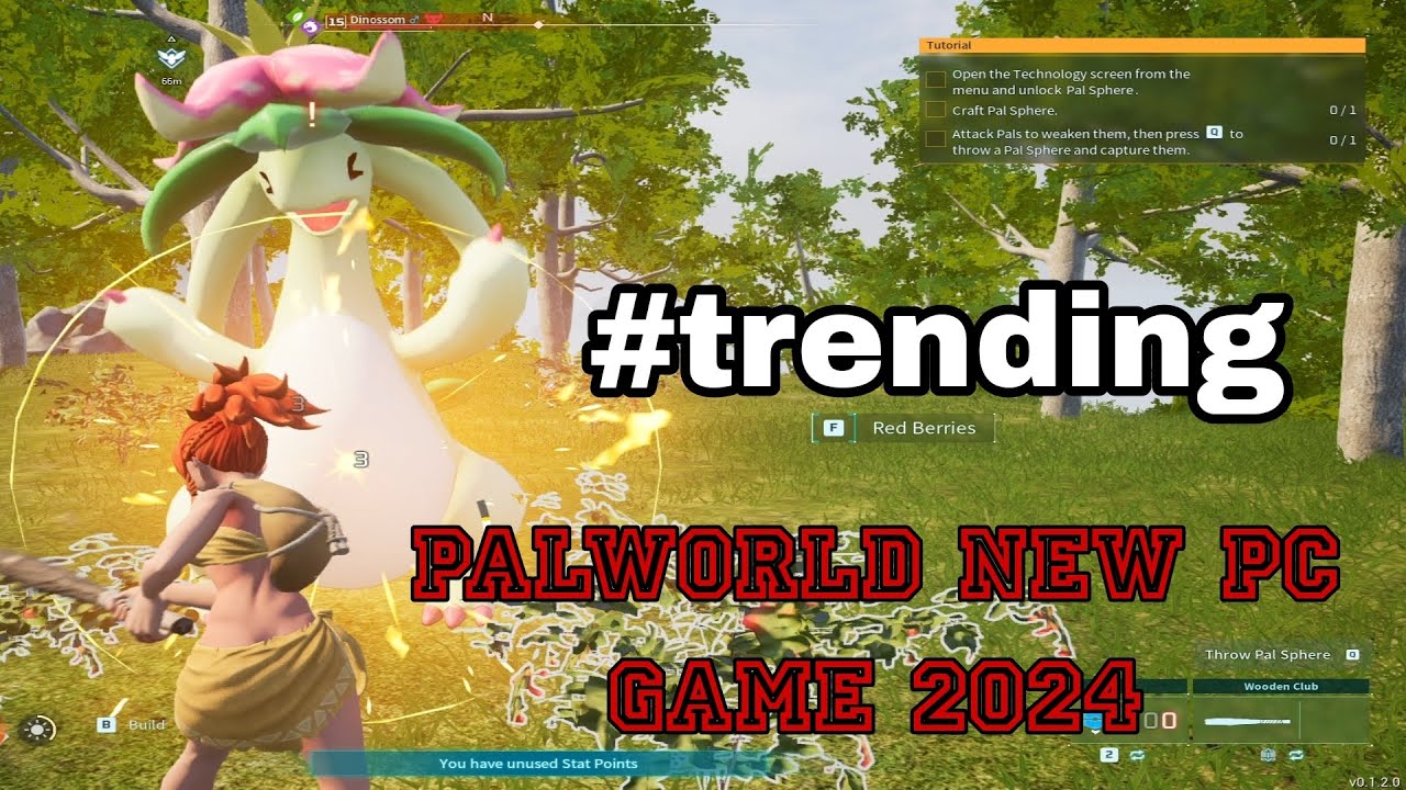 palworld trending pc game 2024 | palworld gameplay | new pc game 2024 trending