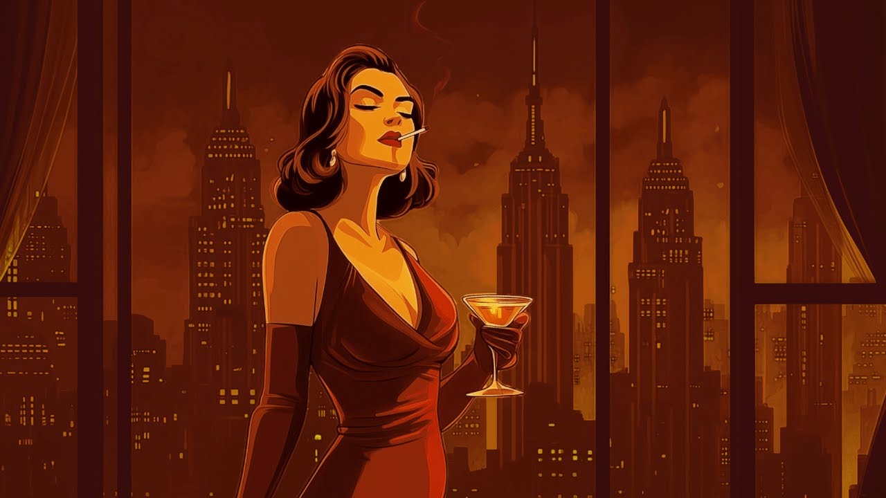 after hours smoke in velvet booths – 1940s JAZZ