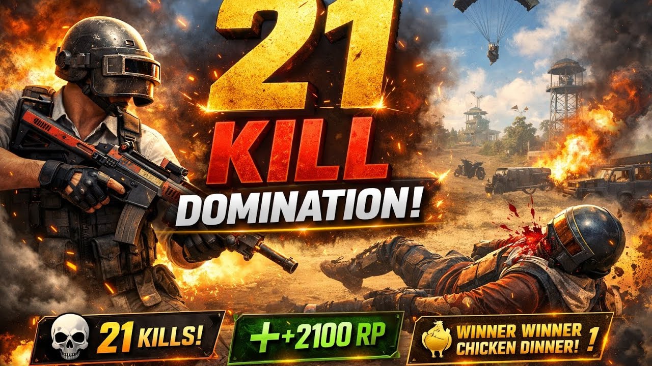 21 KILLS DOMINATION! #BGMI OP Gameplay 🔥 #fyp #samsunggalaxys24series 