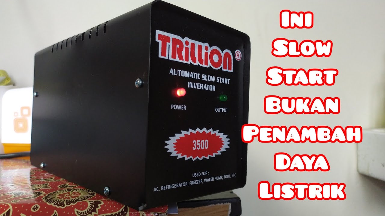 Unboxing & tes alat inverator  anti jeglek Automatic slow start  trillion 3500 watt
