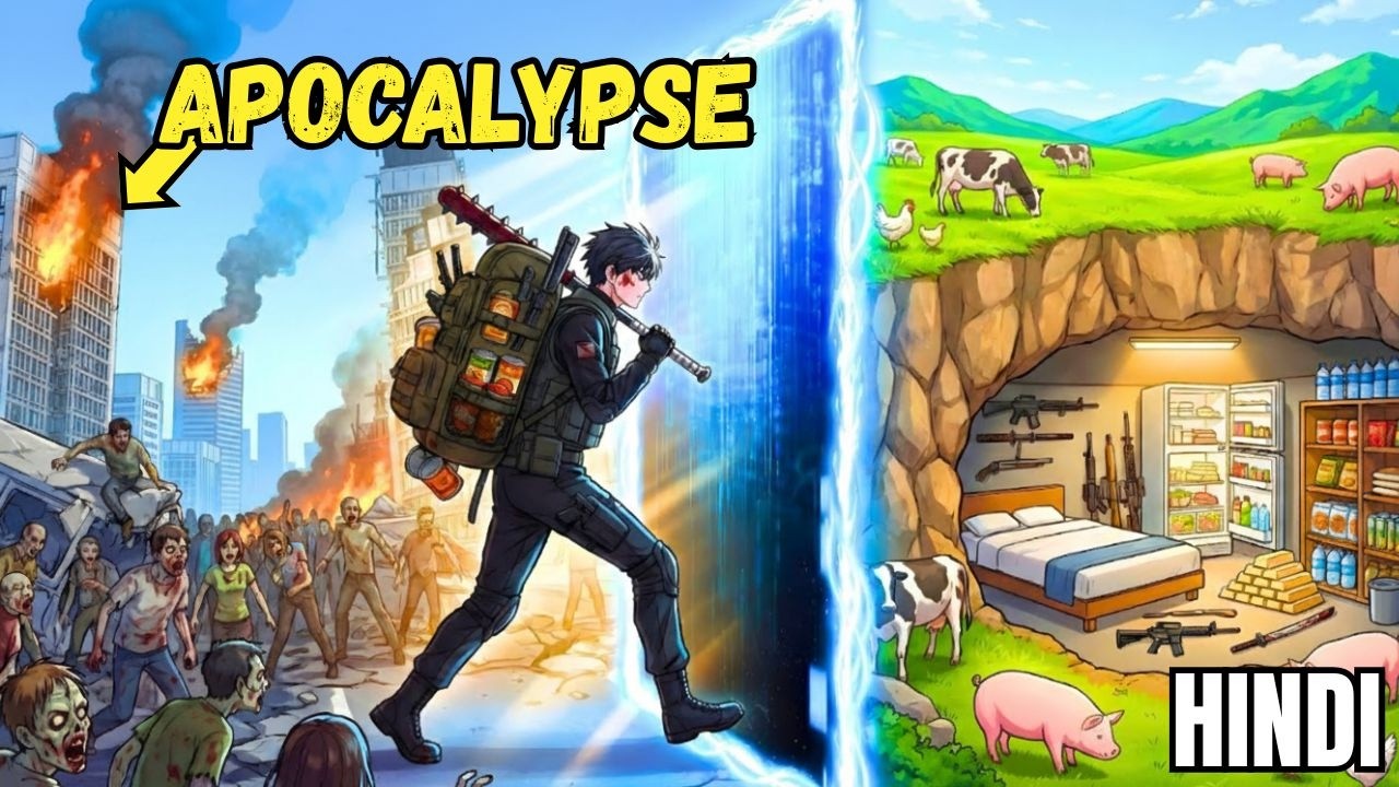 [1-3] He Builds a Shelter in Another World with SYSTEM in ZOMBIE APOCALYPSE | Manhwa in Hindi