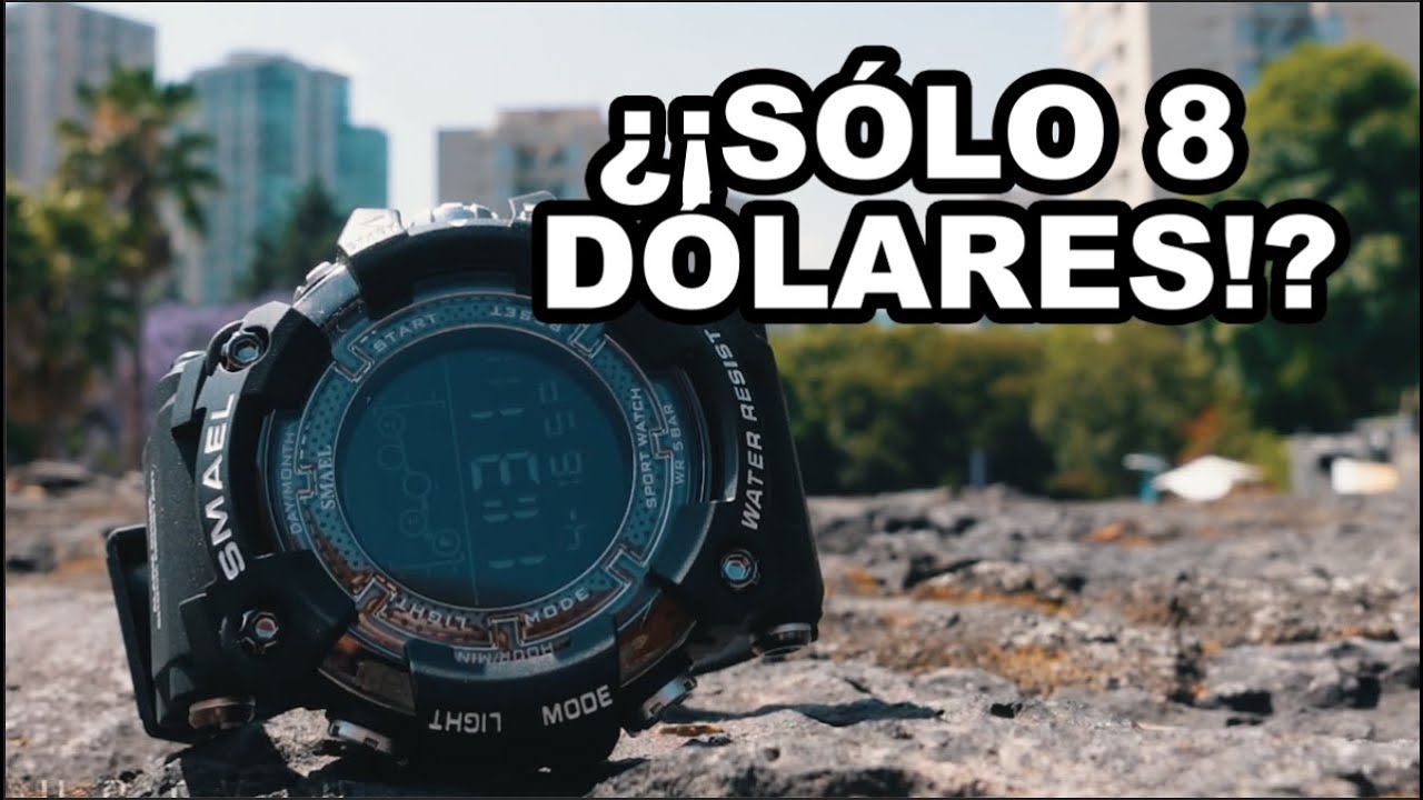 Un Reloj de 8 USD. ($160 pesos). SMAEL Tactico. Reseña en Español. Mi Yorch Style