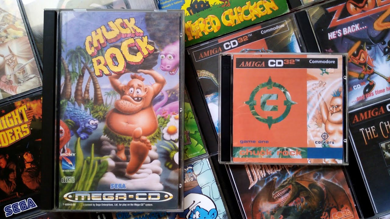 💢 Versus 💢 CHUCK ROCK - Sega Mega CD 🆚 Amiga CD32