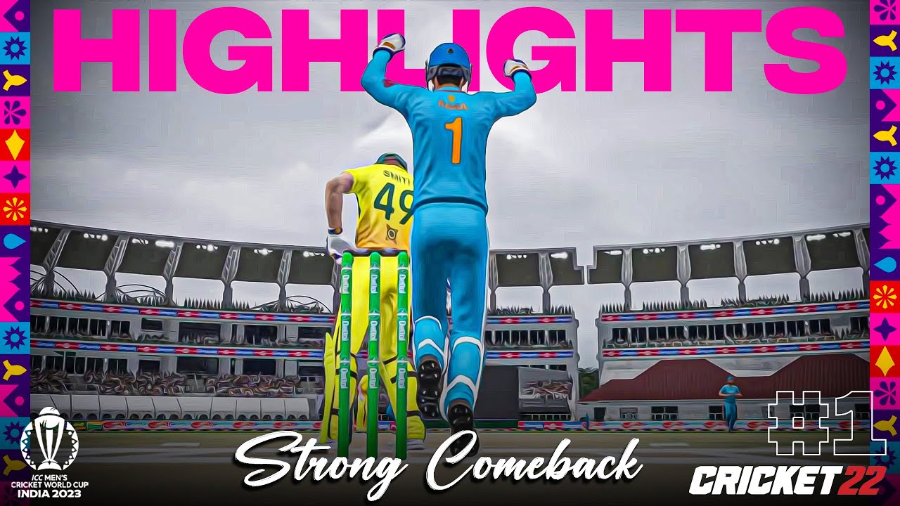 India vs Australia - World Cup 2023 - Cricket 22 Stream Highlights