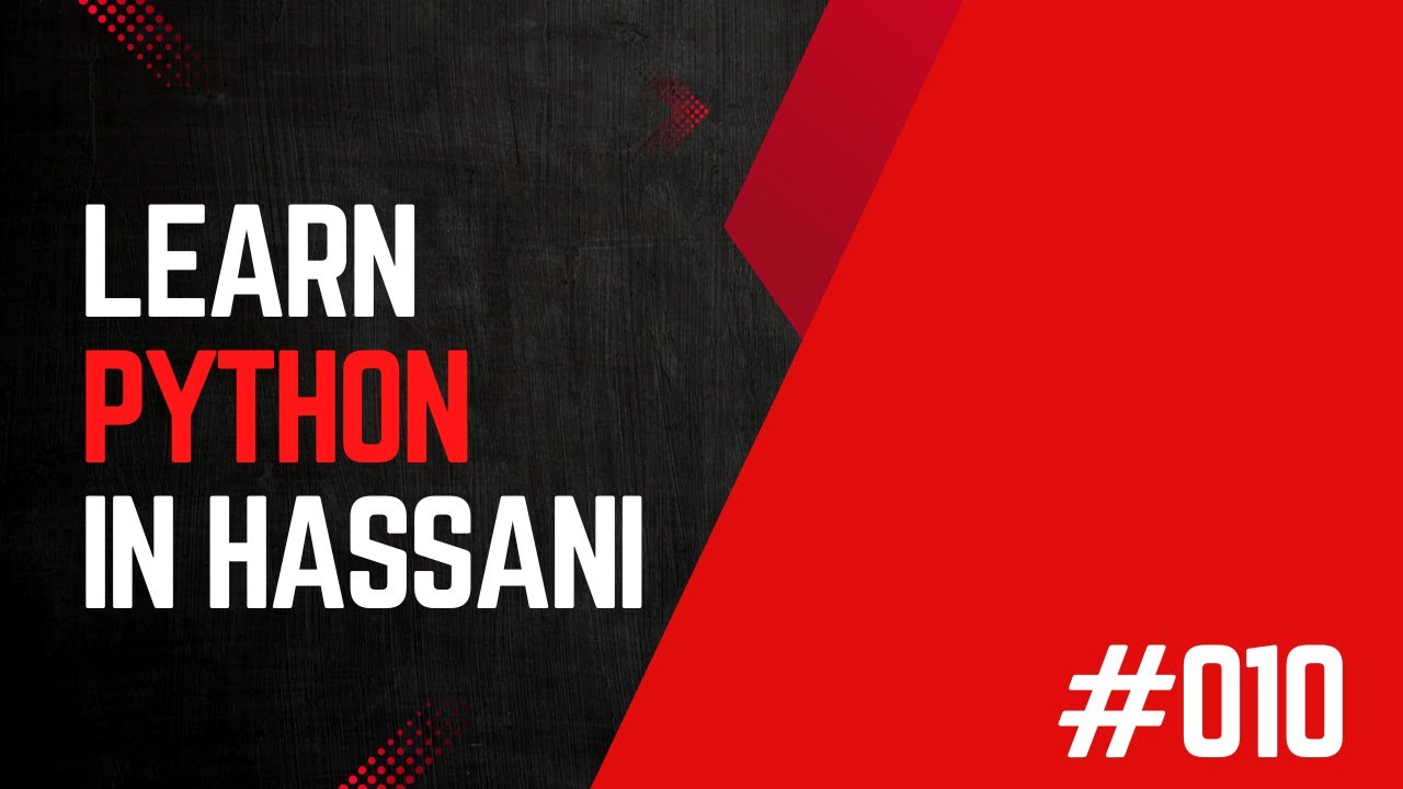 #010 |  Strings: Second Part | Escape Characters | Learn Python in Hassani