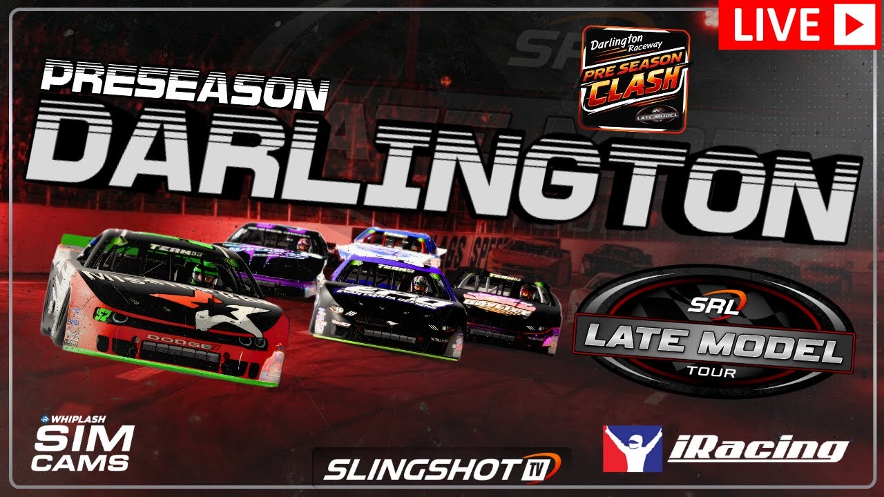 iRacing Late Model Stock Live | Darlington — Short Track Chaos | SRL Preseason