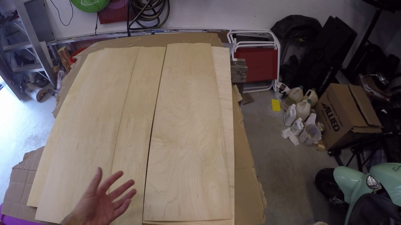 Making a Skateboard Explained - Prepping the Veneer
