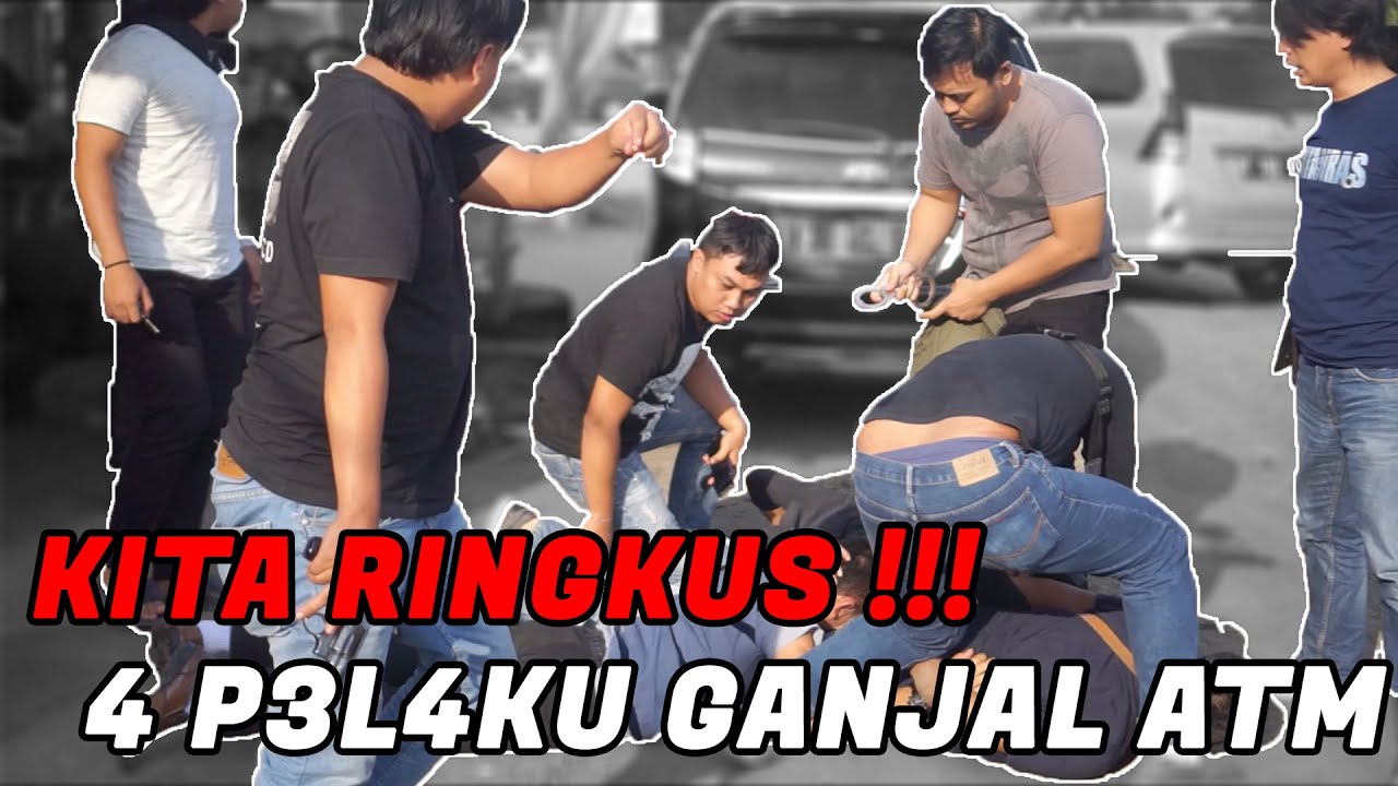 KITA RINGKUS SAAT MAU BERAKSI ‼️ 4 P3L4KU GANJAL ATM BERHASIL KITA AMANKAN TIM RESMOB POLRES BREBES