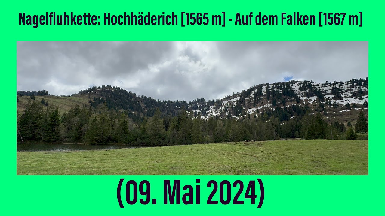 Nagelfluhkette: Hochhäderich - Auf dem Falken (09. Mai 2024)