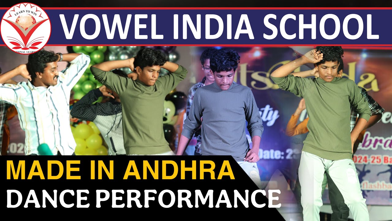Sharukh Team Dance (Made in Andhra Song) - Alvida Utsav .The Farewell Party 2025 @ VowelIndiaSchool
