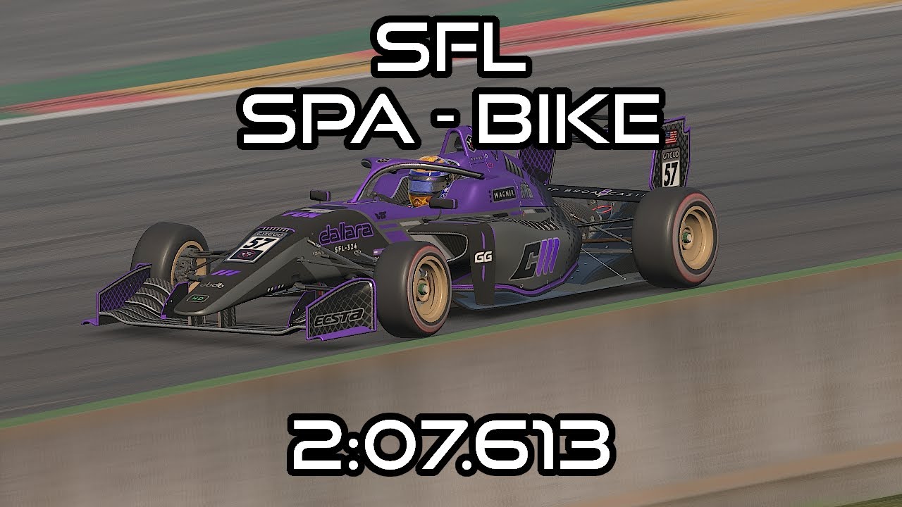 iRacing SFL 26S1 - Week 1: Spa (Bike Layout) Hotlap