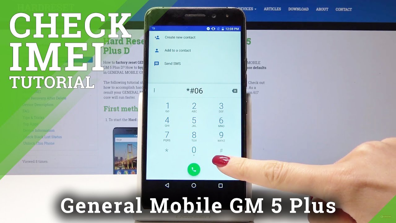 Как проверить IMEI номер в General Mobile GM Plus D - Найти серийный номер