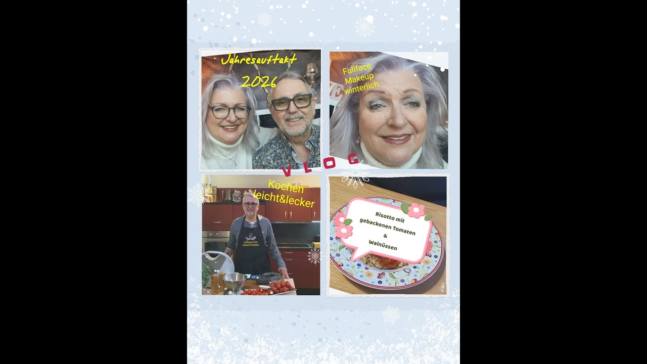 JAHRESAUFTAKT 2026  I VLOG I  ERSTES FULL FACE MAKEUP WINTERLICH I  MEIN HELD KOCHT LEICHT & LECKER