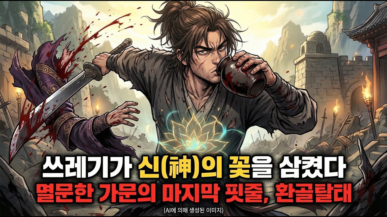 피 묻은 포도주를 단숨에 들이킨 소년, 위선적인 장문인의 팔을 베어버리고 혈채를 청산하다. #수면용 #무협 #선협 #복수극