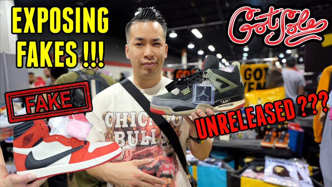 EXPOSING FAKES UNRELEASED OFF WHITE JORDAN 4 BRED AT GOT SOLE CRAZIEST SNEAKER EVENT IN CHICAGO