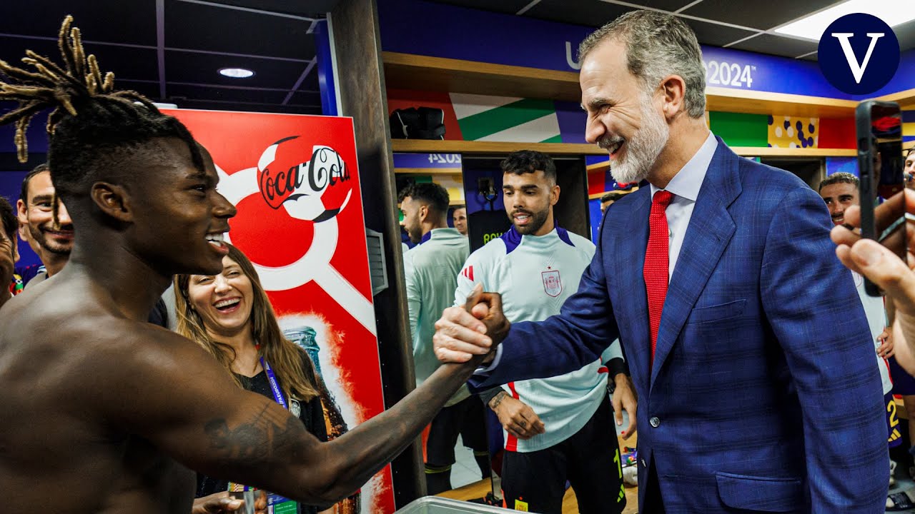 Felipe VI a los jugadores en el vestuario de España: 