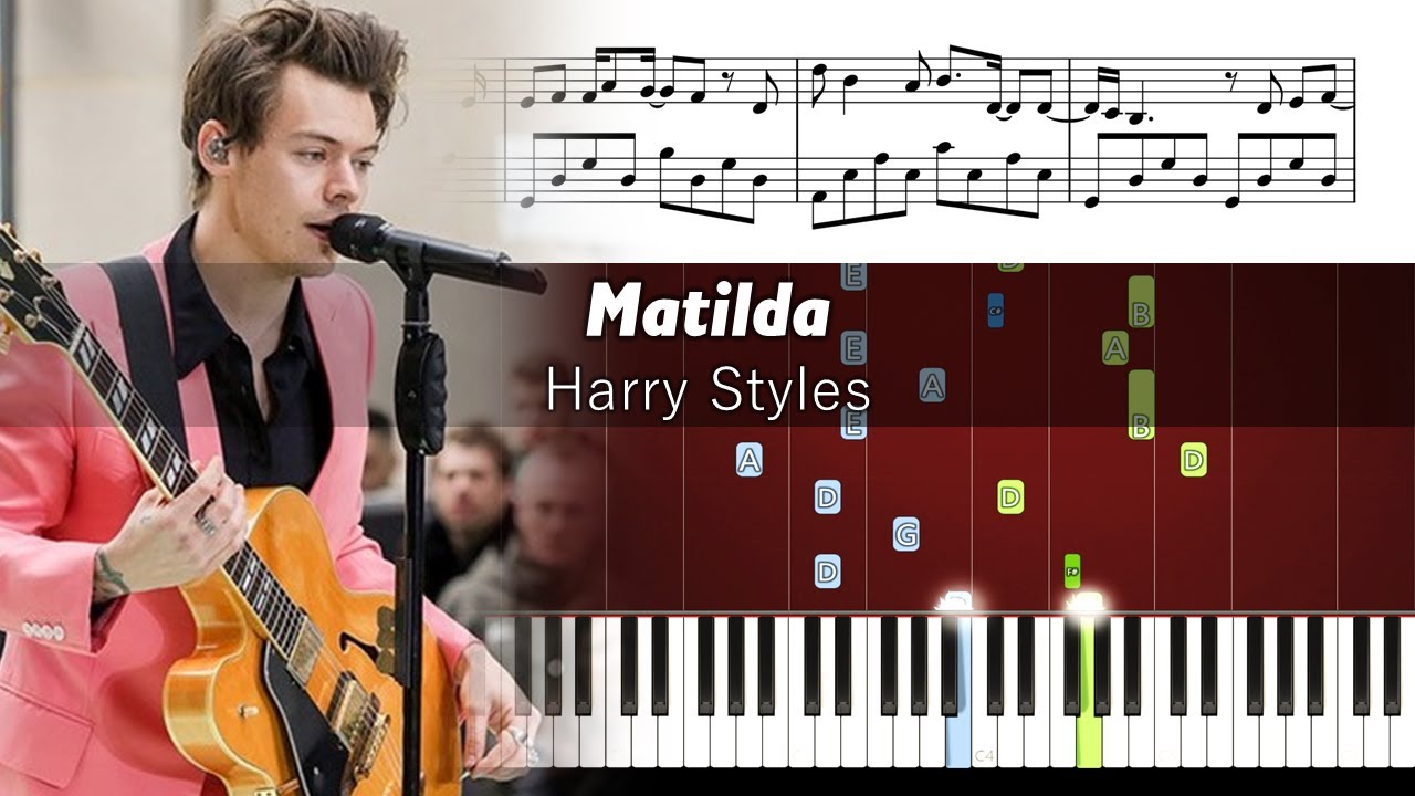 Harry Styles - Matilda - Piano Tutorial + SHEETS