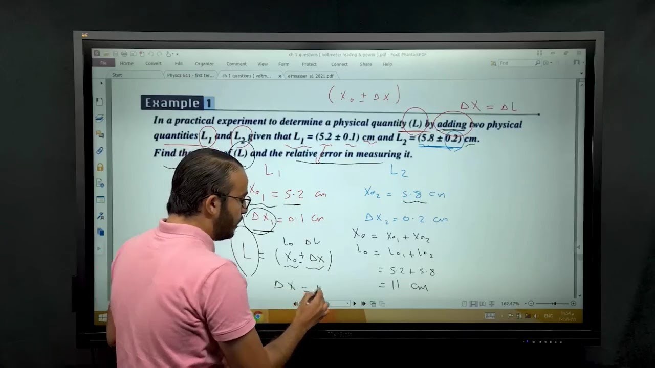 Lecture 2 / Measurement error - Absolute and Relative error / Physics 1 Sec 2022
