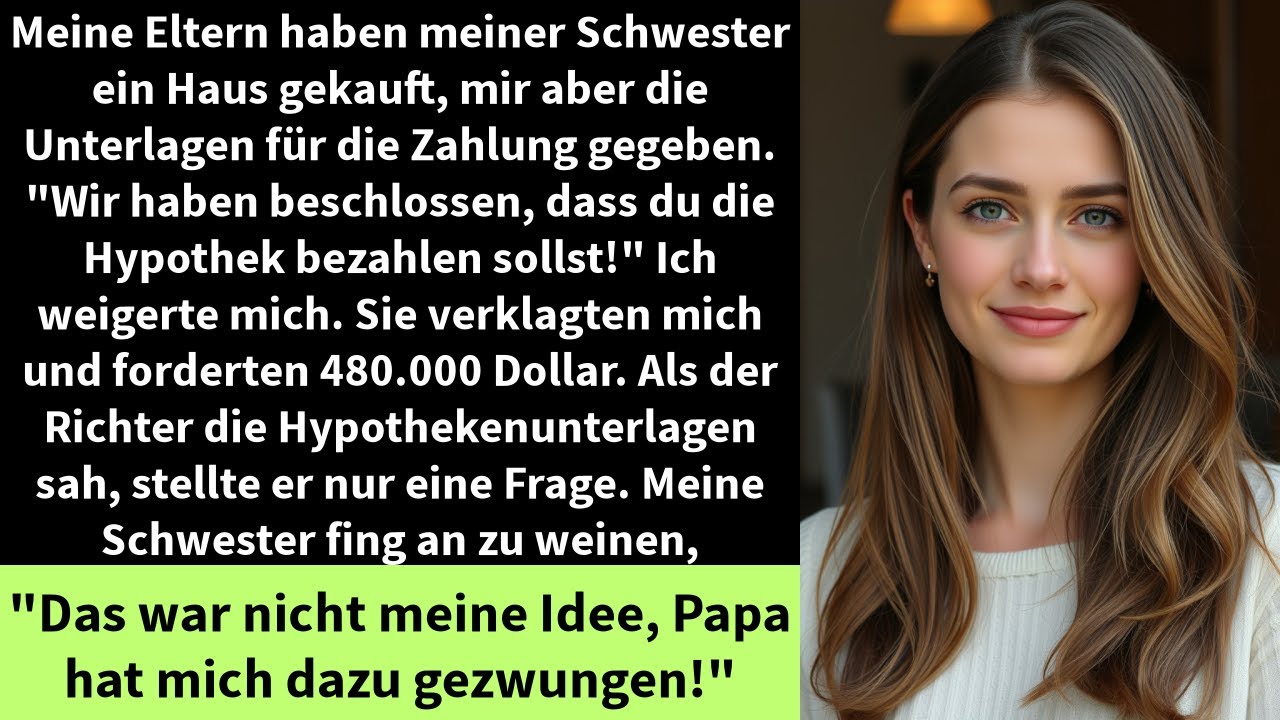Meine Eltern haben meiner Schwester ein Haus gekauft,mir aber die Unterlagen für die Zahlung gegeben
