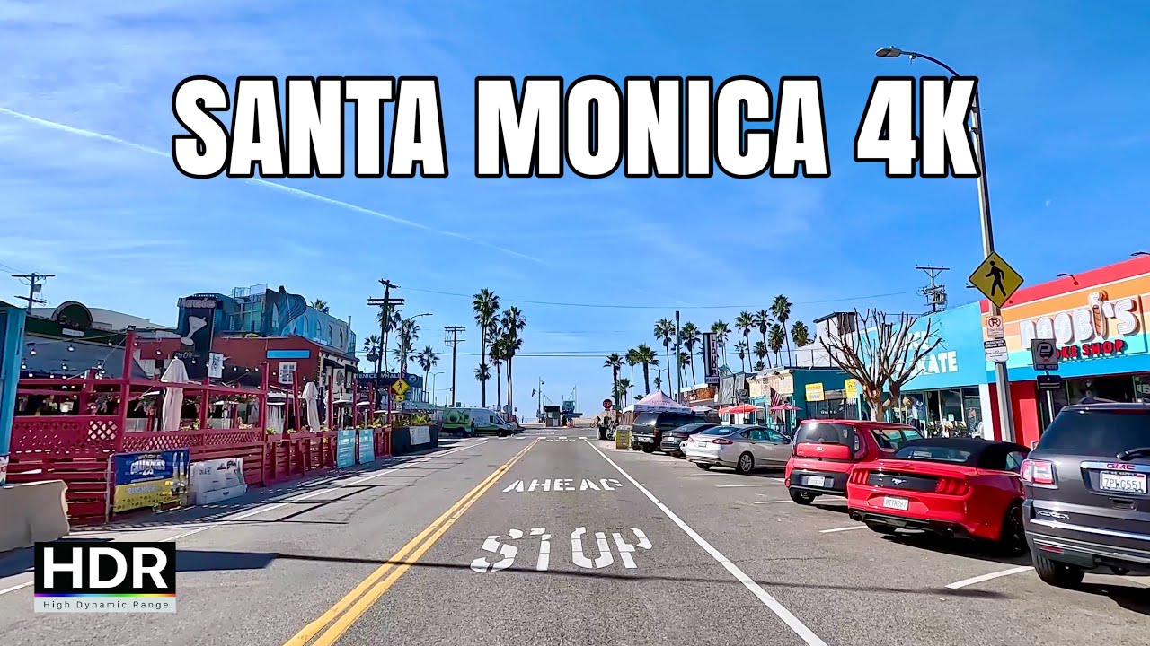 4K Santa Monica, California Drive