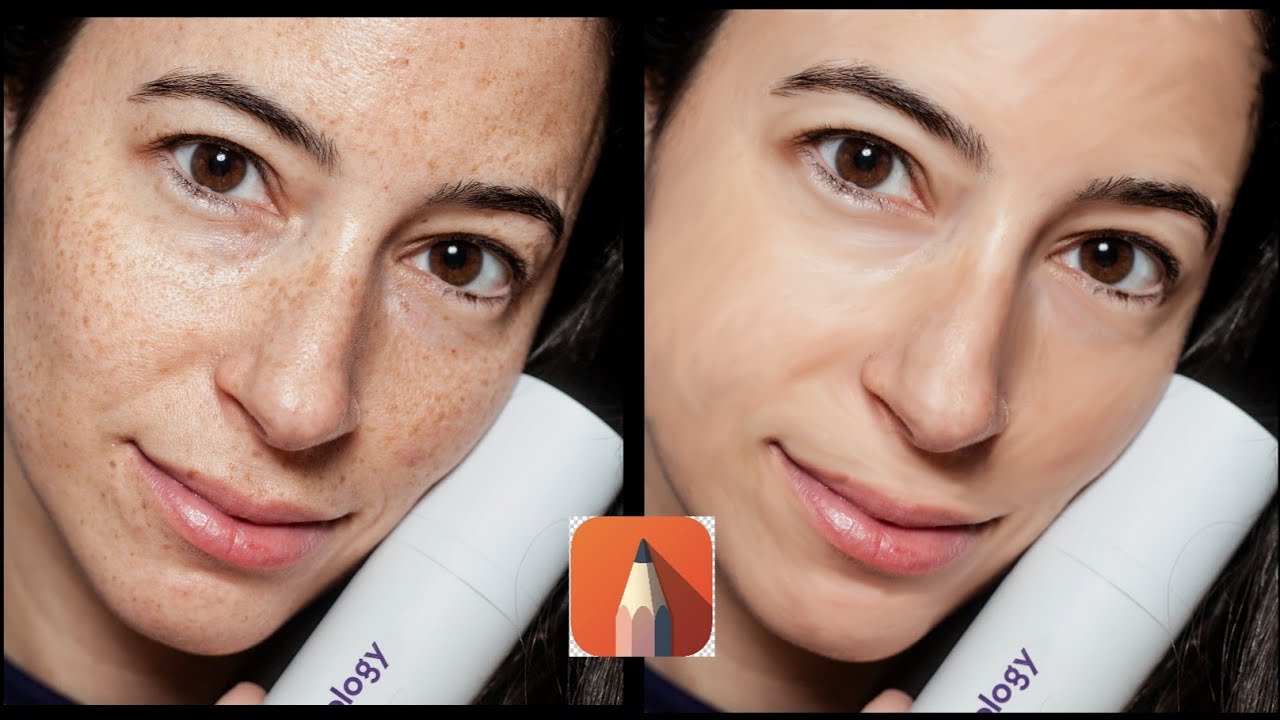 Face Smooth Editing Secret || Skin Smoothing Tutorial in Autodesk Sketchbook #pimpleremove #editing