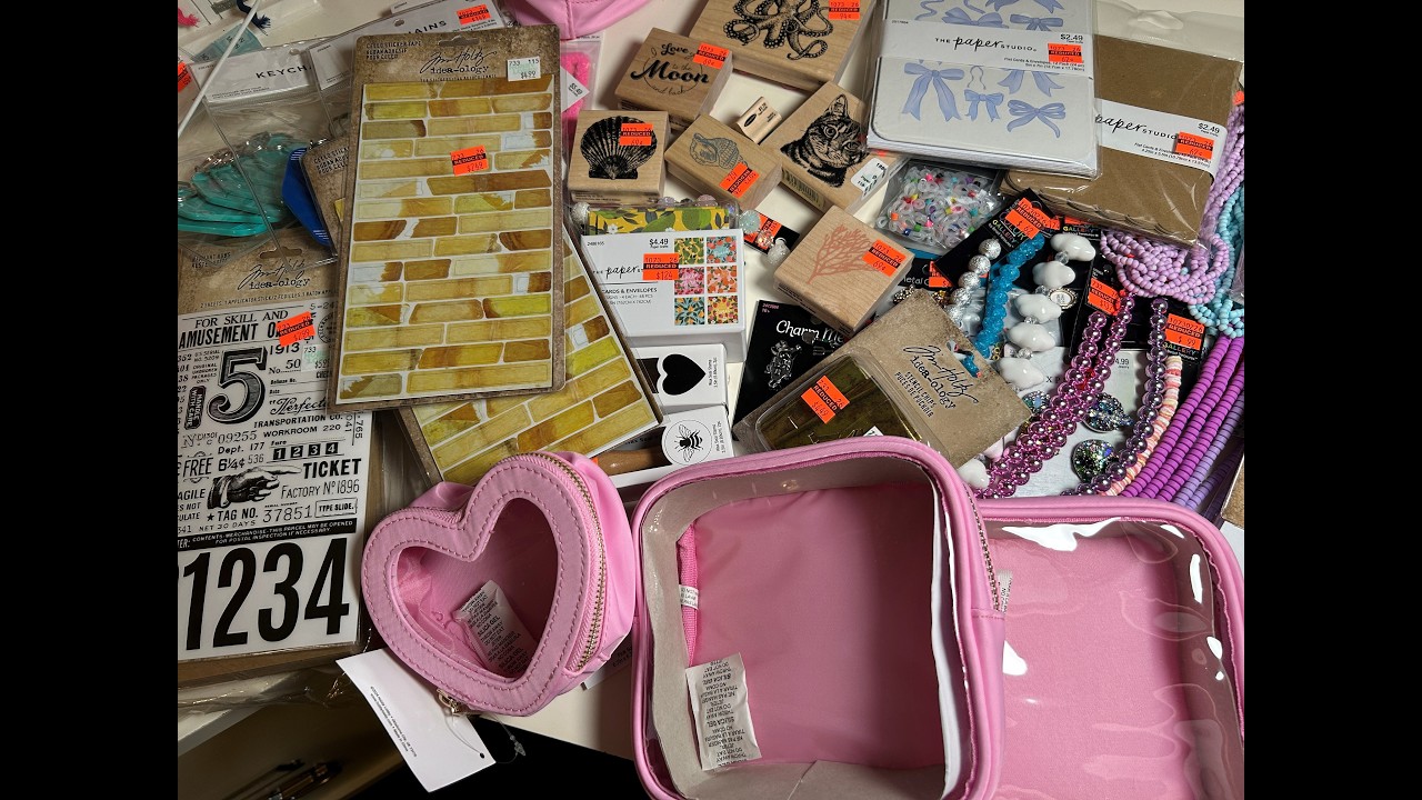 👀🎉Hobby Lobby Craft Clearance Haul |Tim Holtz is Clearanced TOO!🎉👀