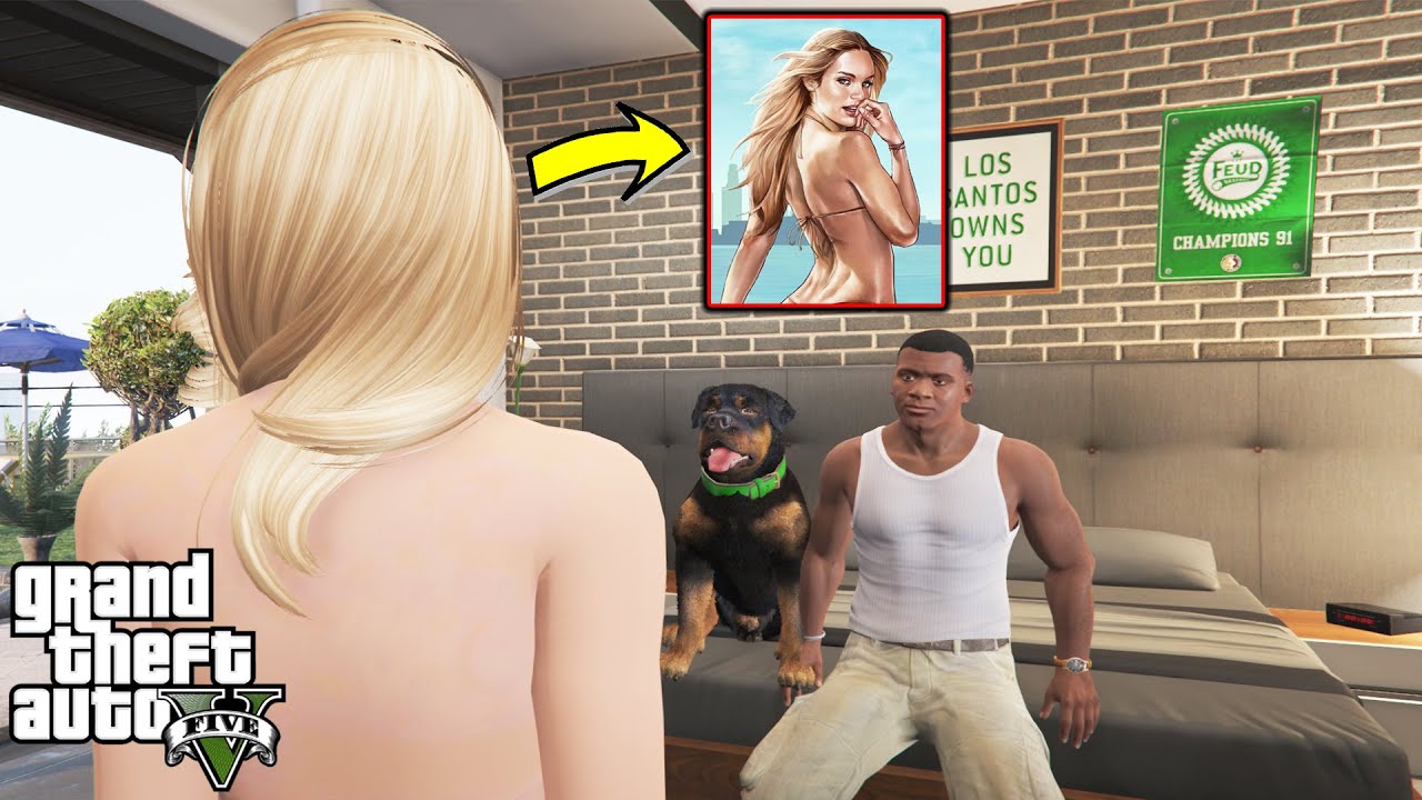What Happens if Franklin And Chop Meet The Loading Screen Girl in GTA 5