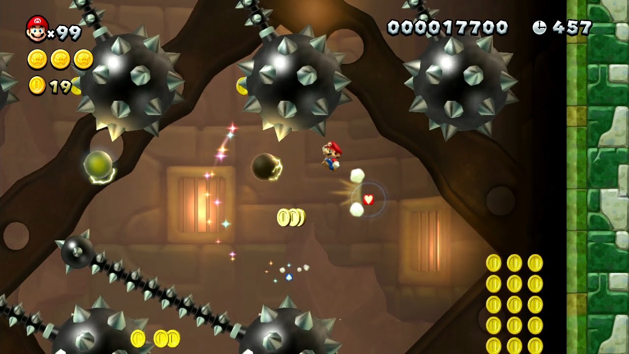 マリオU 「ソーダジャングル-砦」 バディと一緒に縦横無尽に駆け上れ！